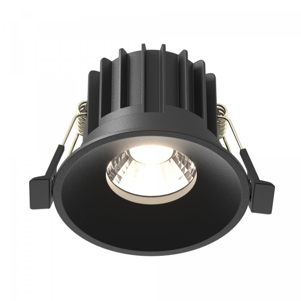 Встраиваемый светильник Maytoni Technical Round DL058-12W4K-B, черный