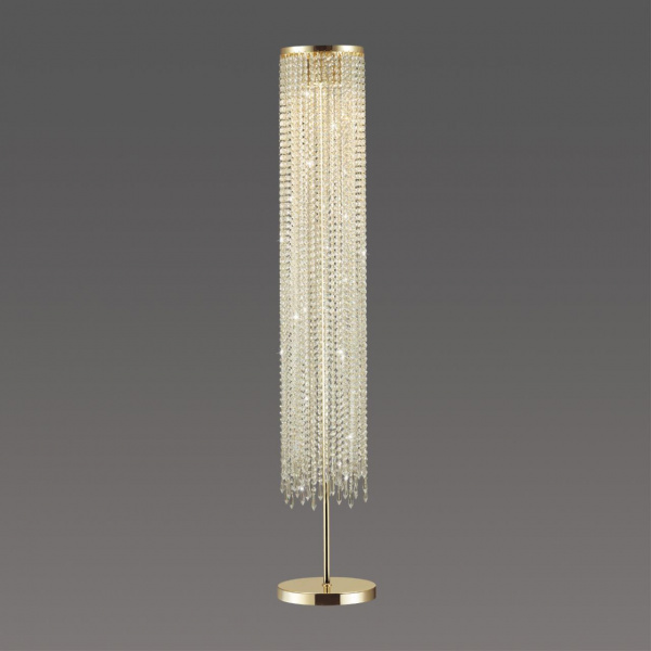 фото Золотой/прозрачный металл/хрусталь Торшер GU10 3*50W CHOKKA MODERN, арт. 5028/3F