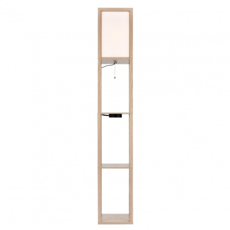 фото Дерево/белый, дерево/текстиль Торшер Е27 1*60W 220V PRACTIC COMFI, арт. 8091/1F