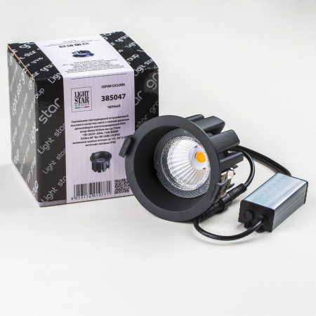 фото Светильник светодиодный универсальный IP65 Ciclone, черный Lightstar 385047