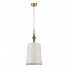 Античн.бронза/беж.абажур/металл/керамика Подвес E27 1*60W HOMI CLASSIC, арт. 5040/1A