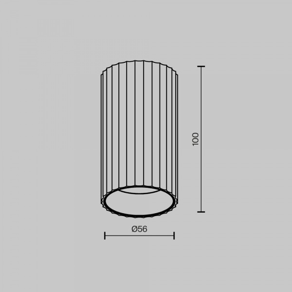 фото Потолочный светильник Maytoni Technical Calipso C106CL-01-GU10-BS, латунь