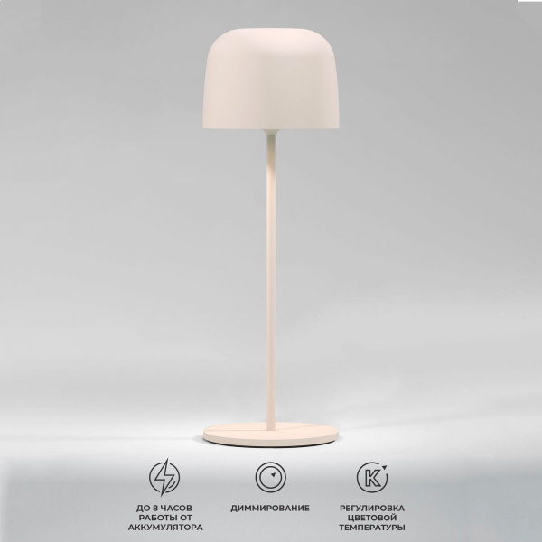 фото Компактный светодиодный настольный светильник Bitty бежевый IP54 TL70260