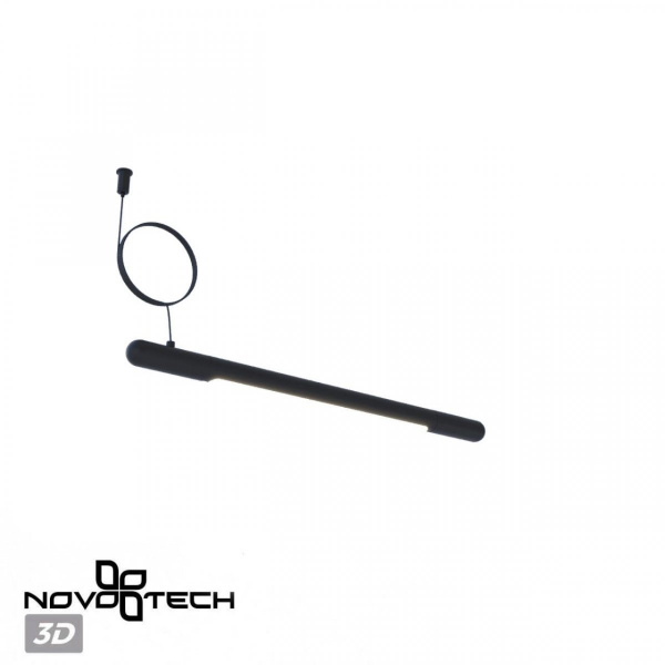 фото Ввода питания с заглушкой и проводом-подвесом без базы, черный Novotech GLAT, арт. 359389
