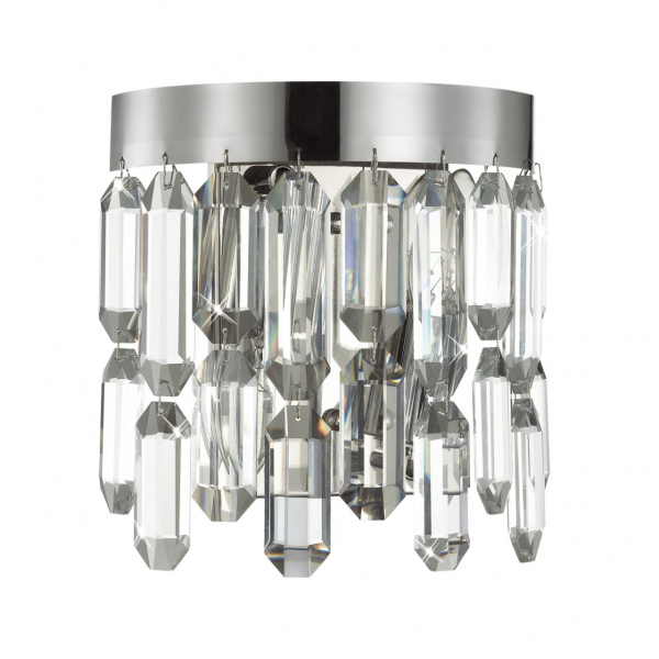 Хром/хрусталь Бра E14 2*40W DAKISA HALL, арт. 4985/2W