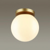 фото Золотист/металл/белый/акрил Потолочный светильник IP44 E27 LED max 5W BOSCO HIGHTECH, арт. 4247/1C
