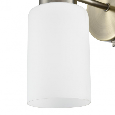 фото Бронза/белый металл/стекло Бра Е14 1*40W 220V MAVE COMFI, арт. 8100/1W
