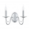 Металл/стекло, хром/прозрачный Бра E14 2*40W 220V INCANTO CLASSI, арт. 8034/2W