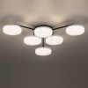 фото Черный, металл/акрил Люстра потолочная с ПДУ LED 85W 3000-6000К 220V DIDANA LEDIO, арт. 8236/6CL