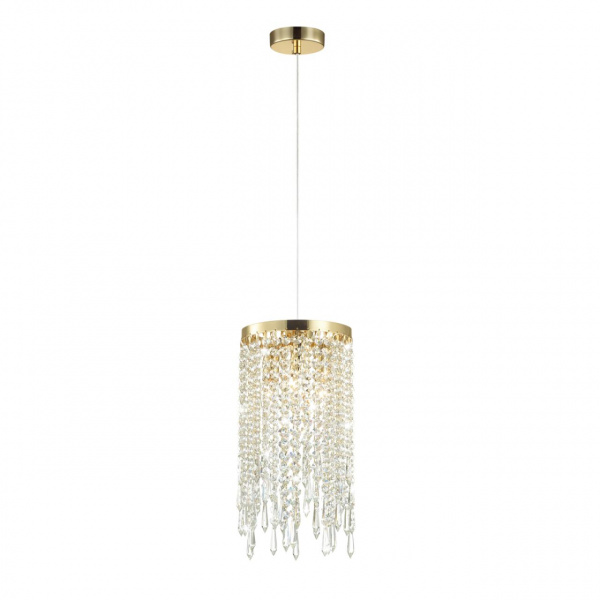 фото Золотой/прозрачный металл/хрусталь Подвес E14 3*40W CHOKKA MODERN, арт. 5028/3