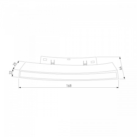 фото Slim Magnetic Трековый светильник для радиусного шинопровода 8W 4200K Planar чёрный Ø 800мм 85179/01