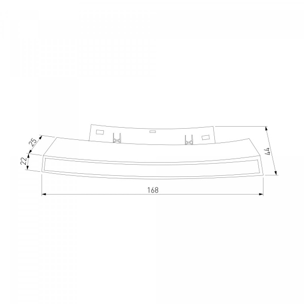 фото Slim Magnetic Трековый светильник для радиусного шинопровода 8W 4200K Planar чёрный Ø 800мм 85179/01