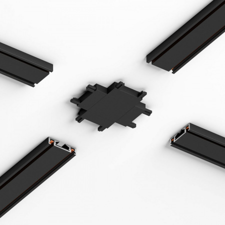 фото Коннектор для четырёхстороннего соединителя накладного шинопровода Flat Magnetic 85004/00
