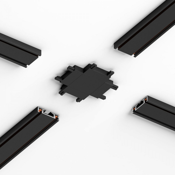 фото Четырёхсторонний соединитель для накладного шинопровода Flat Magnetic 85003/00