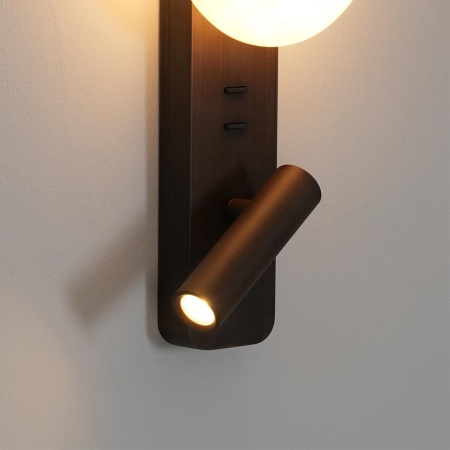 фото Светильник металл/темн. латунь/алебастр IP20 LED 9W 787Лм 2700K 180° 220-240V ALBERGO HIGHTECH, арт. 7163/9WL