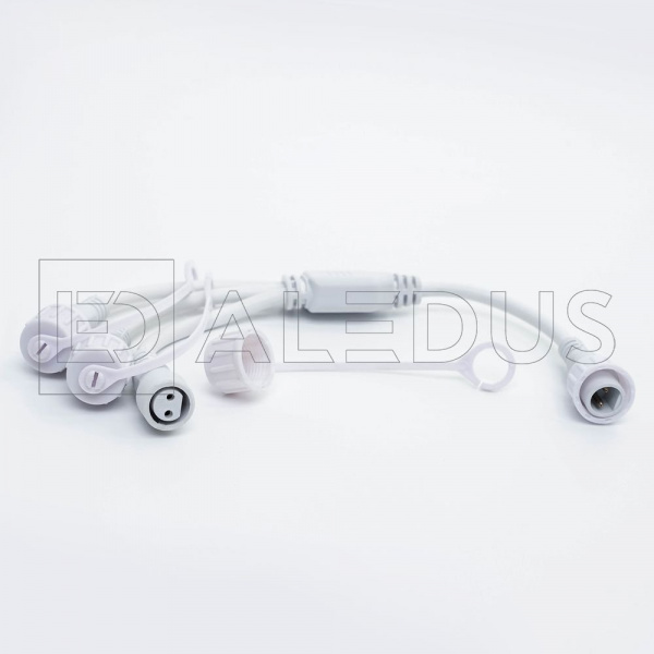 фото Разветвитель ALEDUS 1-3, 2Pin, белый