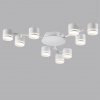 фото Белый металл Люстра потолочная LED GX53 9*12W 220V GARETA COMFI, арт. 8235/9C
