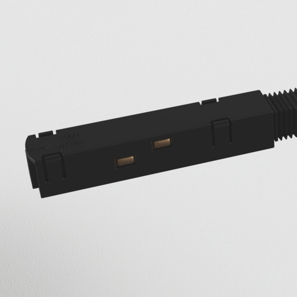 фото Коннектор питания прямой S35 черный Maytoni Technical TRA004PC-22B