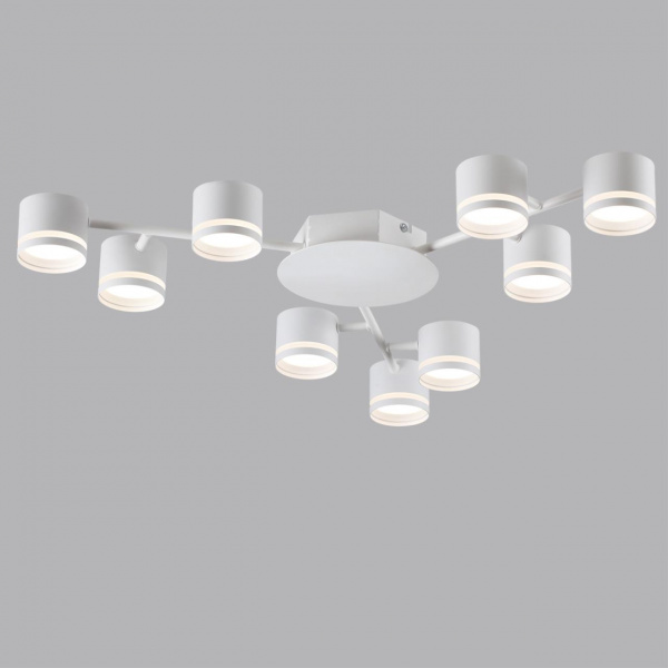 фото Белый металл Люстра потолочная LED GX53 9*12W 220V GARETA COMFI, арт. 8235/9C