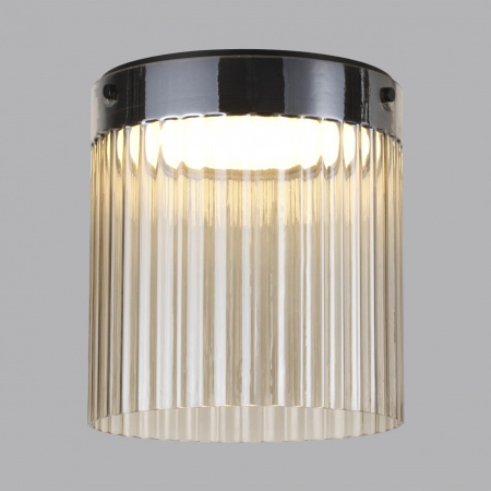 фото Черный/светл.янтарный/металл/стекло Потолочный светильник LED 20W 4000К 2238Лм PILLARI L-VISION, арт. 5047/20LC