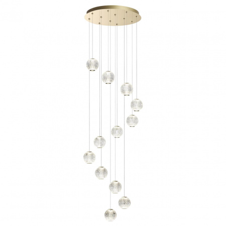 фото Золотой/металл/акрил Люстра LED 56W 4000K 4651лм CRYSTAL L-VISION, арт. 5008/56L