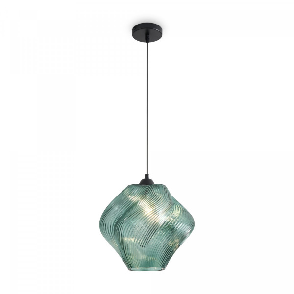 Подвесной светильник Freya Shiny FR5548PL-01DBL, темно-сине-зеленый