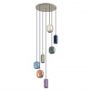 Цвет слонов.кости/мультиколор/металл Подвес GU10 LED 7*4W OVALI PENDANT, арт. 5053/7