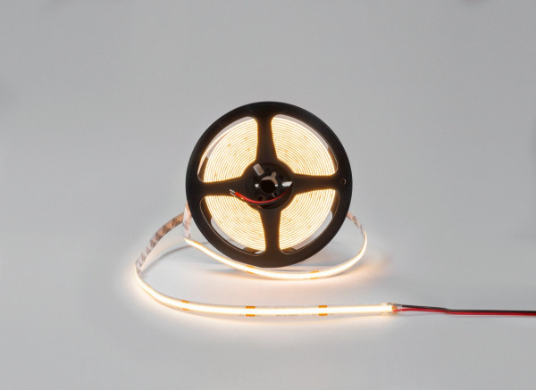 Светодиодная лента SWG PRO COB, 480 LED/м, 13,5 Вт/м, 24В, IP20, Цвет: Теплый белый, SWG-COB480-24-13.5-WW, катушка 5 м