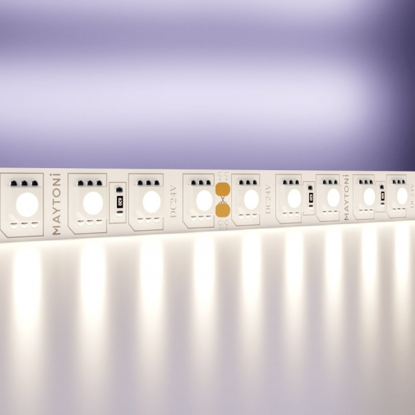 Светодиодная лента 24В 5050 21Вт/м 4000K 5м IP20 Maytoni 20023, белый