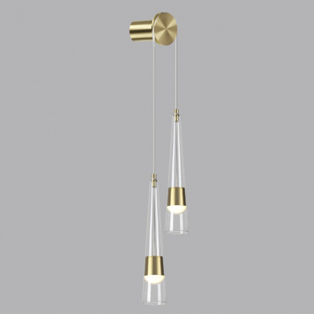фото Глянц.золото/прозрачный/металл/стекло Бра LED 24W 3000K 2536Лм LUMP L-VISION, арт. 5043/24WL