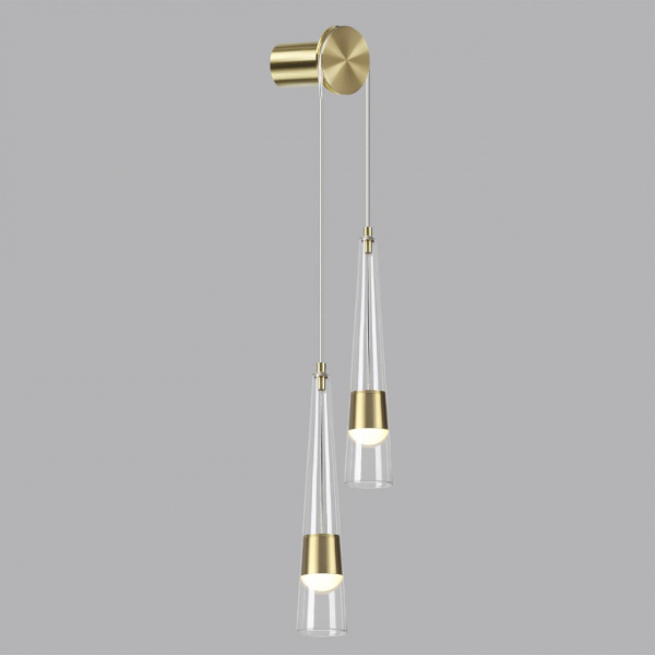 фото Глянц.золото/прозрачный/металл/стекло Бра LED 24W 3000K 2536Лм LUMP L-VISION, арт. 5043/24WL