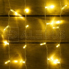 Занавес ALEDUS, 220 В, 2x1 м, прозрачный провод, ПВХ, теплый белый, без мерцания