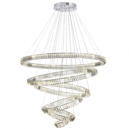 фото Хром/прозрачный металл/хрусталь Люстра LED 260W 4000K 30600Лм VEKIA L-VISION, арт. 4930/260L