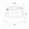 фото Встраиваемый точечный светильник IP54 35126/U черный