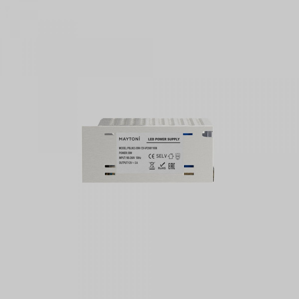 фото Источник напряжения PSL002 12В 35Вт IP 20 Maytoni 811006, серебро