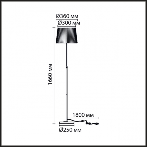фото Бронза/черный/бежевый, металл/текстиль Торшер E27 1*60W 220V TUNE MODERNI, арт. 8302/1F