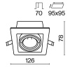 фото Встраиваемый светильник Maytoni Technical Metal Modern DL008-2-01-W, белый