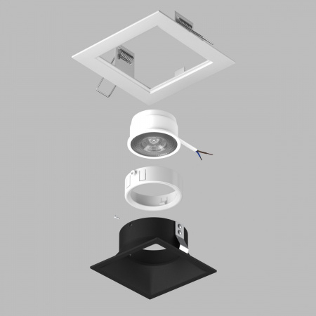 фото Комплект со светильником Domino, белый Lightstar D51607WMOD