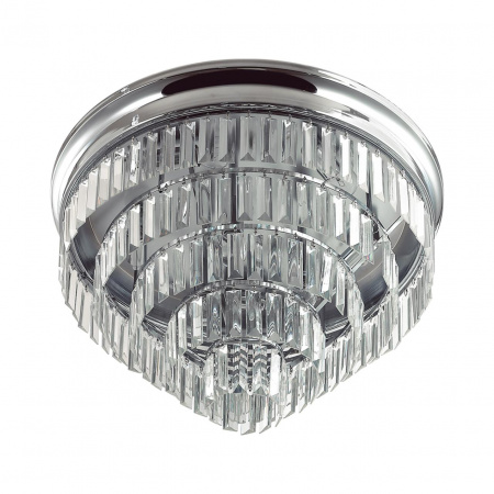 фото Хром/хрусталь металл/прозрачный Люстра потолочная Е14 8*40W 220V ZAHA CLASSI, арт. 8266/8C