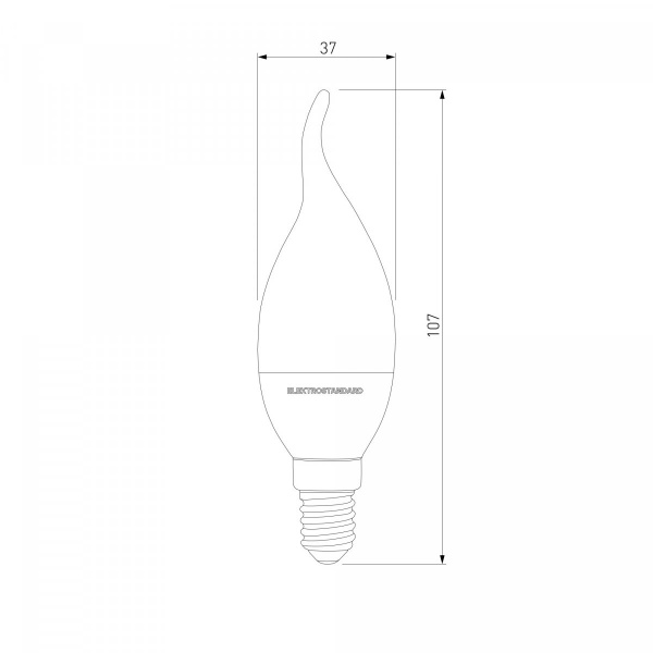фото Светодиодная лампа "Свеча на ветру" Dimmable CW35 7W 4200K E14 BLE1450
