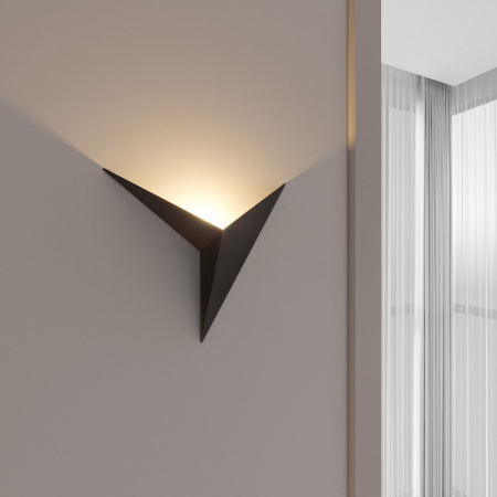 фото Настенный светодиодный светильник Parete LED MRL 3W 1008 IP20 черный