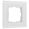 фото Рамка из стекла на 1 пост Senso белый soft-touch W0013101