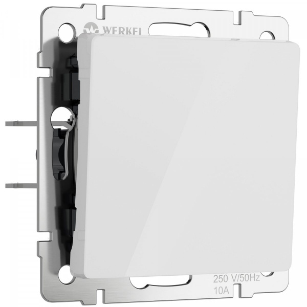 фото Выключатель одноклавишный (белый акрил) W1110041