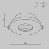 фото Встраиваемый светильник Maytoni Technical Stark DL083-01-GU10-RD-S, серебро