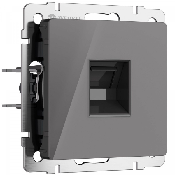 фото Розетка Ethernet RJ-45 (графит акрил) W1181044