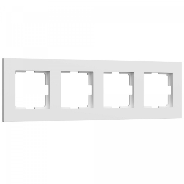 фото Рамка из поликарбоната на 4 поста Slab белый софт W0042961