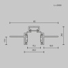 фото Шинопровод встраиваемый Maytoni Technical TRXM034-422W, белый