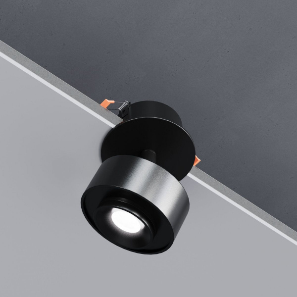 фото Потолочный поворотный светодиодный светильник Only 6W 4000K чёрный 25089/LED