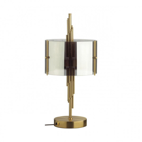 Бронзовый/дымчатый/металл/стекло Настольная лампа E27 2*40W MARGARET MODERN, арт. 4895/2T