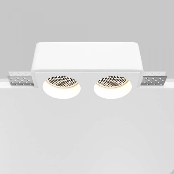 фото Встраиваемый светильник Maytoni Technical Gyps Modern DL123-GU10-02-W, белый